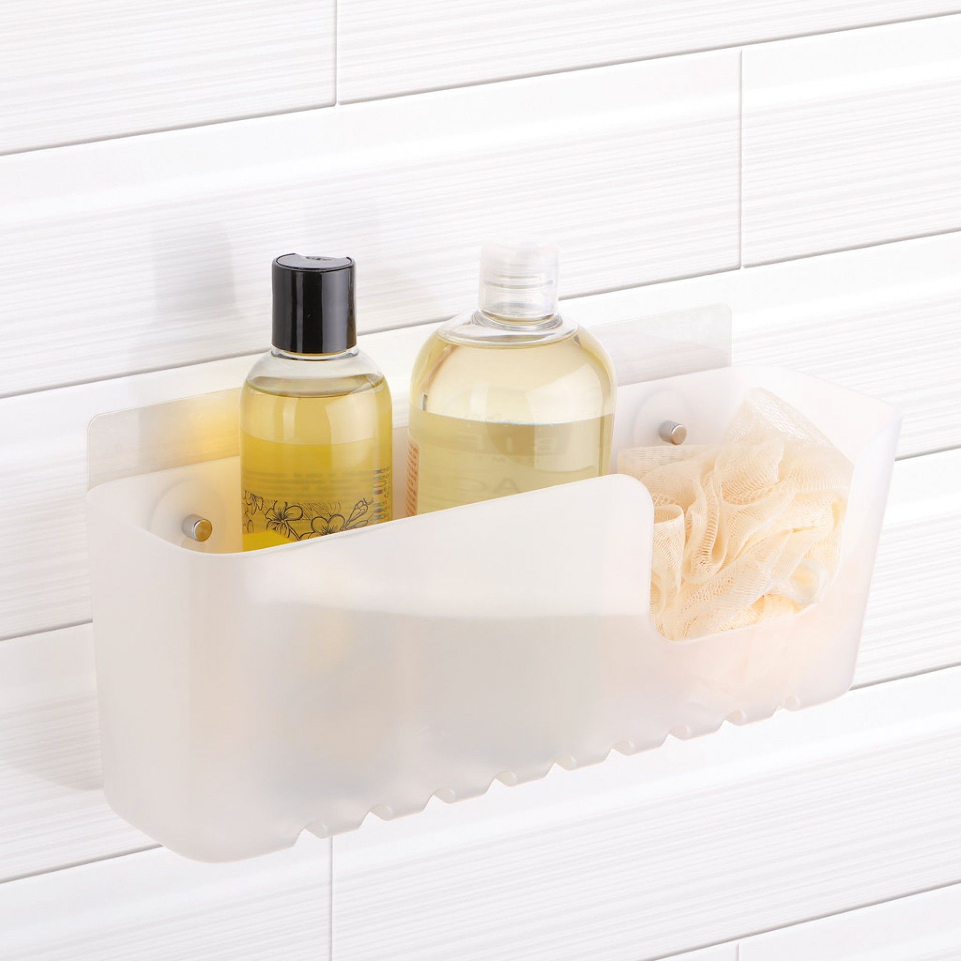 Cesto Wc com Ventosas Standard Glace 30X8.5X11cm