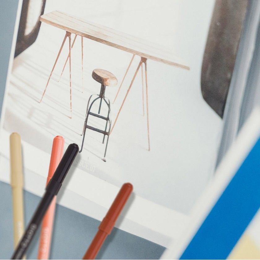 Marcador Giotto Skin Tones 12 Cores 2.8mm