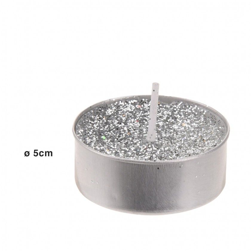 Velas Prateadas Pack 8 Velas Prateadas Pack 8
