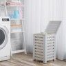 Cesto Roupa Lombok Branco 34X34X58cm Cesto Roupa Lombok Branco 34X34X58cm