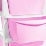 Gaveteiro Beb Polipropileno Kids 3 Gavetas Rosa
