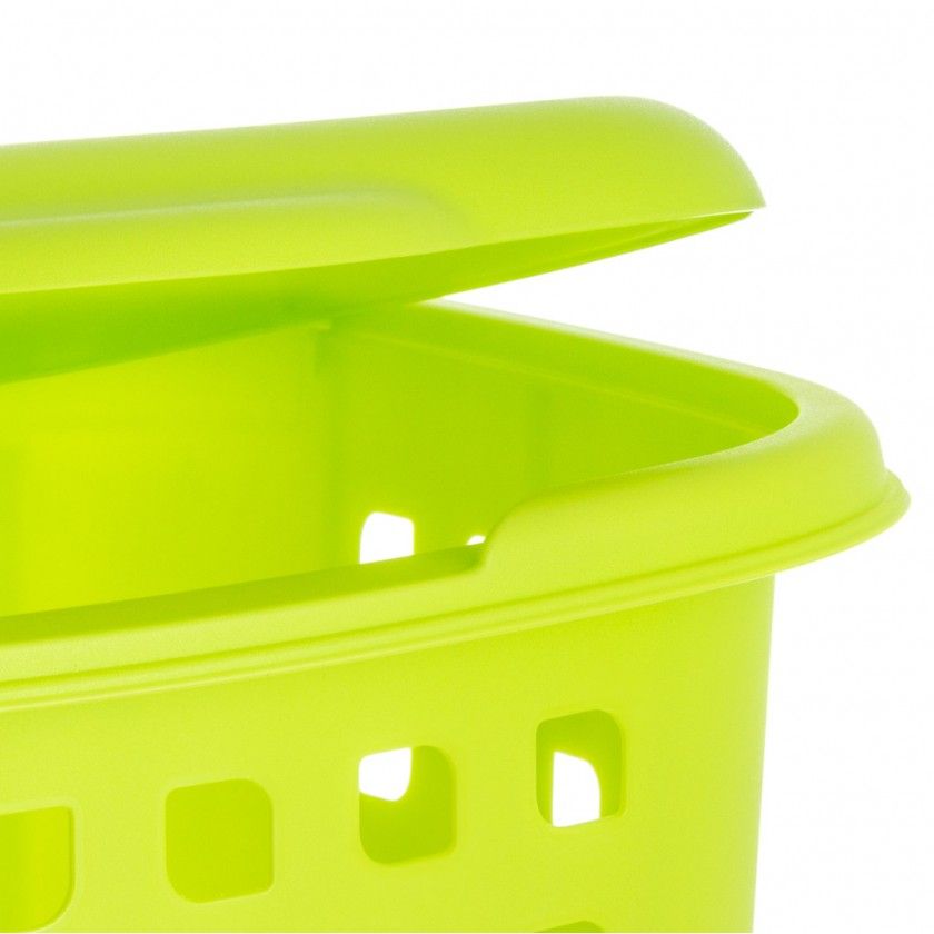 Roupeiro Polipropileno Multibasket Verde Lima 55l