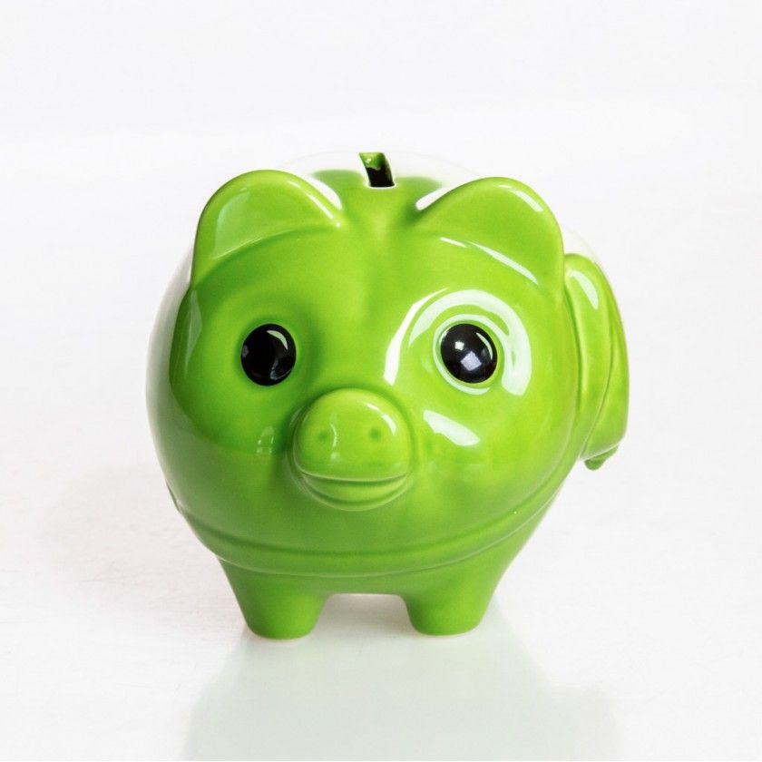 Porco Mealheiro Vidrado 13X10cm