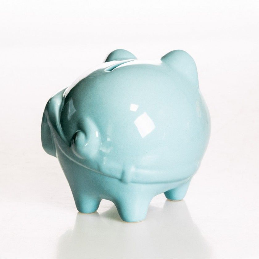 Porco Mealheiro Vidrado 13X10cm