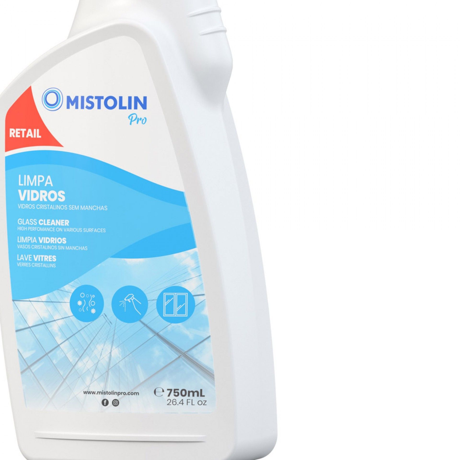 Limpa Vidros Mistolin Pro 750ml