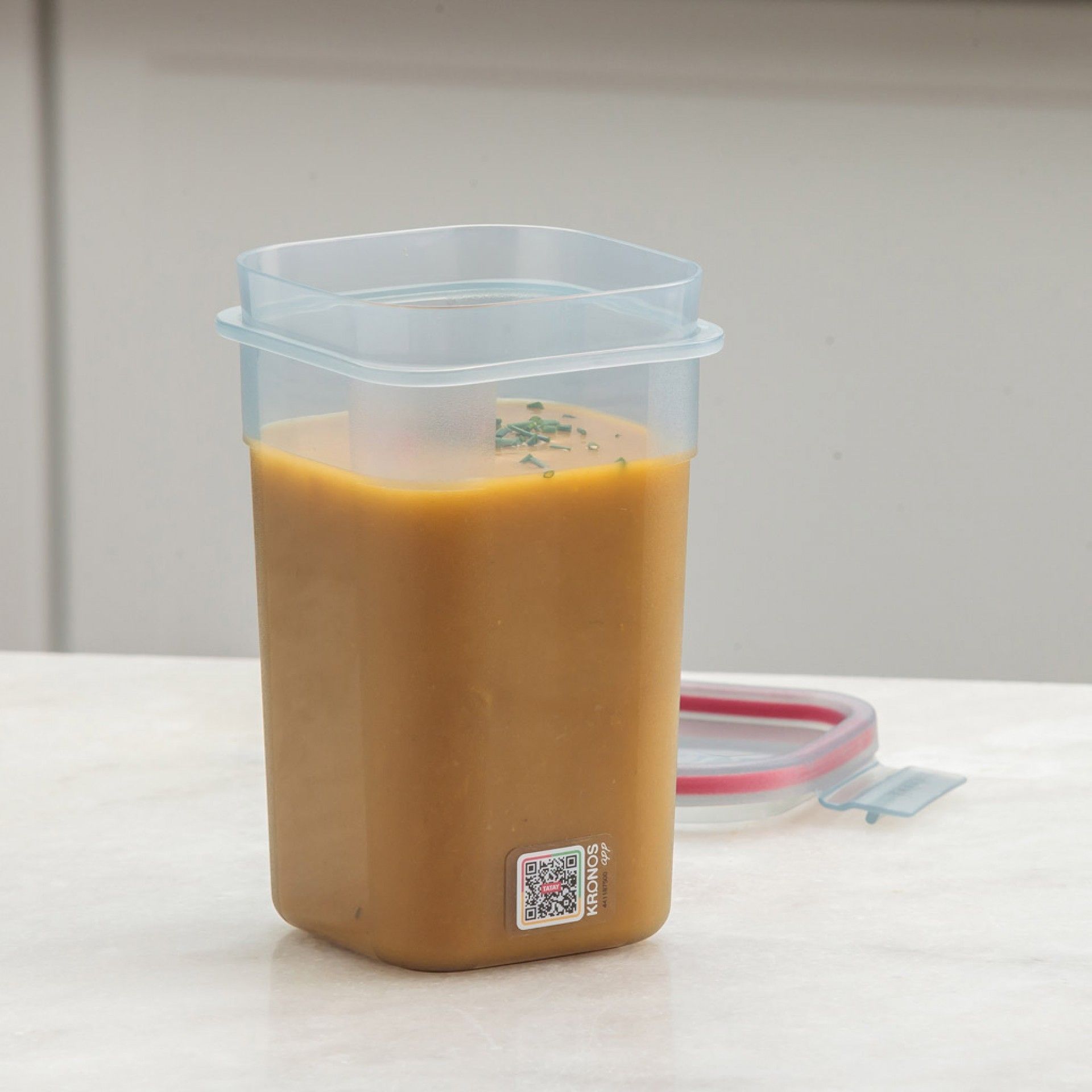 Caixa Hermética Tatay Kronos Quadrada 1000ml 10.8X10.8X17CM