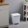 Balde Lixo com Pedal Millenium Branco 23L / 33.5X30X39CM