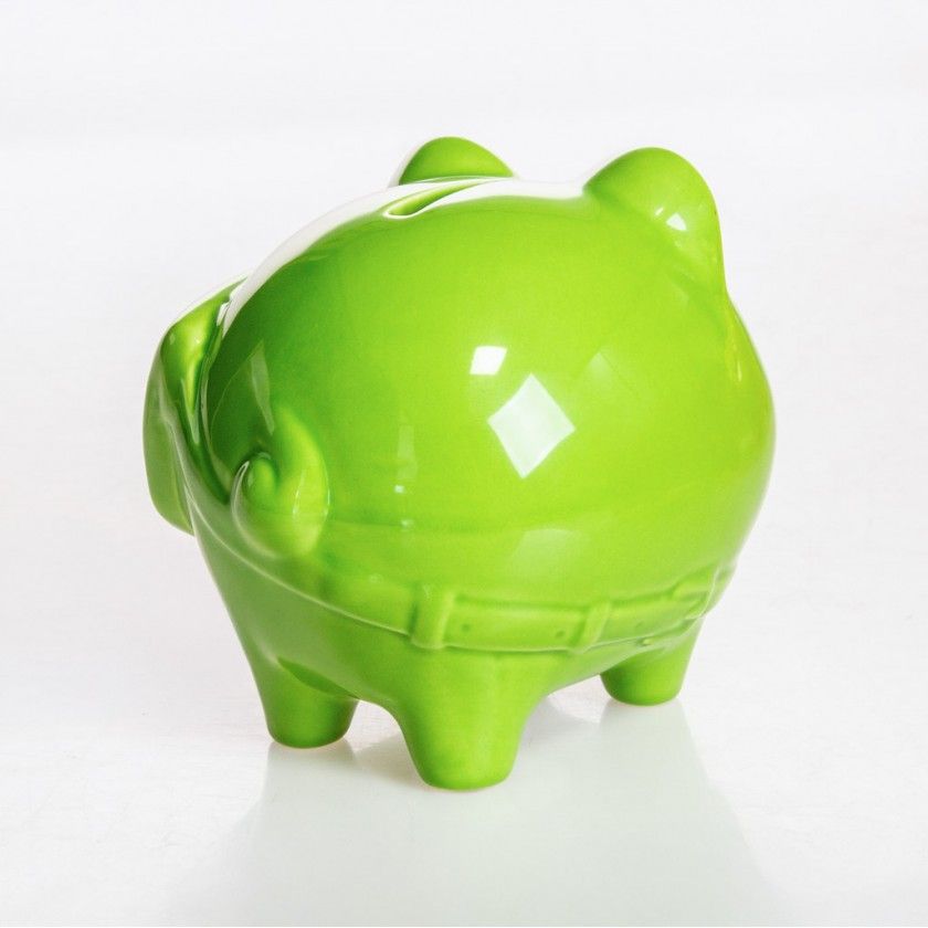 Porco Mealheiro Vidrado 13X10cm