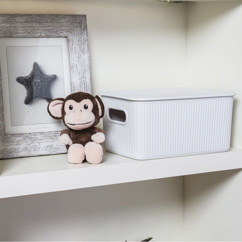 Cesto Multiusos Baobab Branco 5L / 18.1X27.2X13CM Cesto Multiusos Baobab Branco 5L / 18.1X27.2X13CM