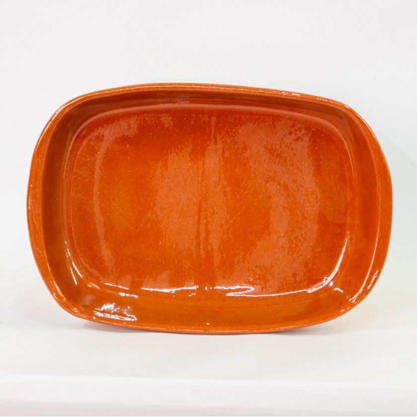 Tabuleiro Barro Retangular Liso N.1 30X19X6cm Tabuleiro Barro Retangular Liso N.1 30X19X6cm