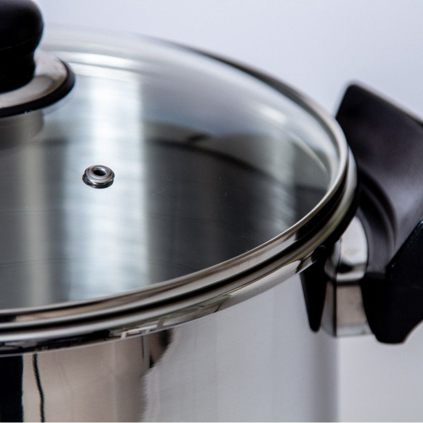 Panela Pressão Inox Ovni Redonda 8L 24X18.5cm Panela Pressão Inox Ovni Redonda 8L 24X18.5cm