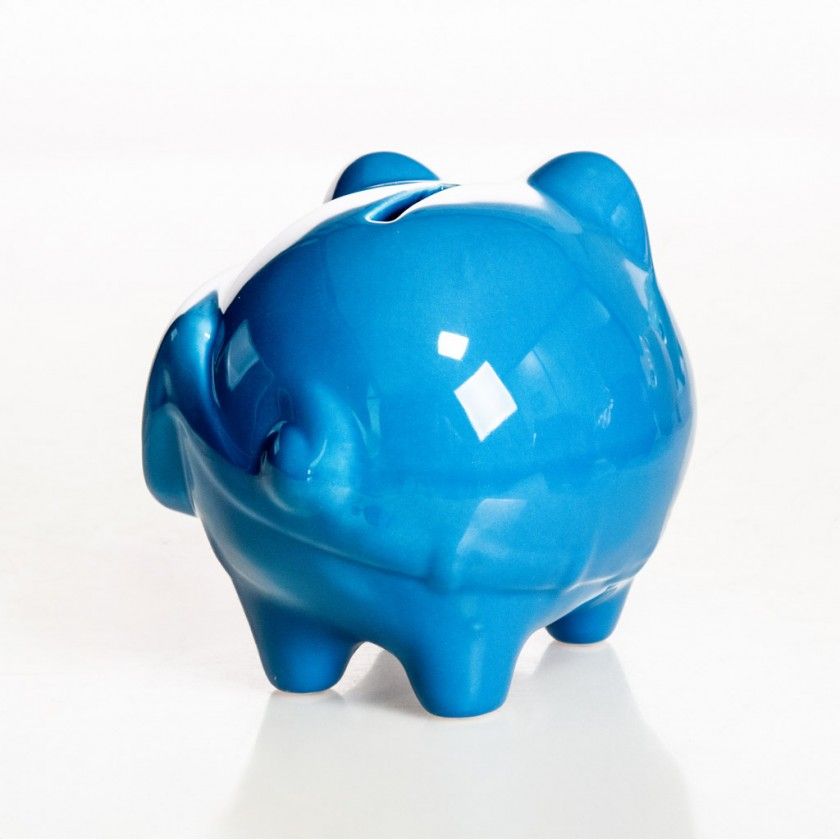 Porco Mealheiro Vidrado 13X10cm