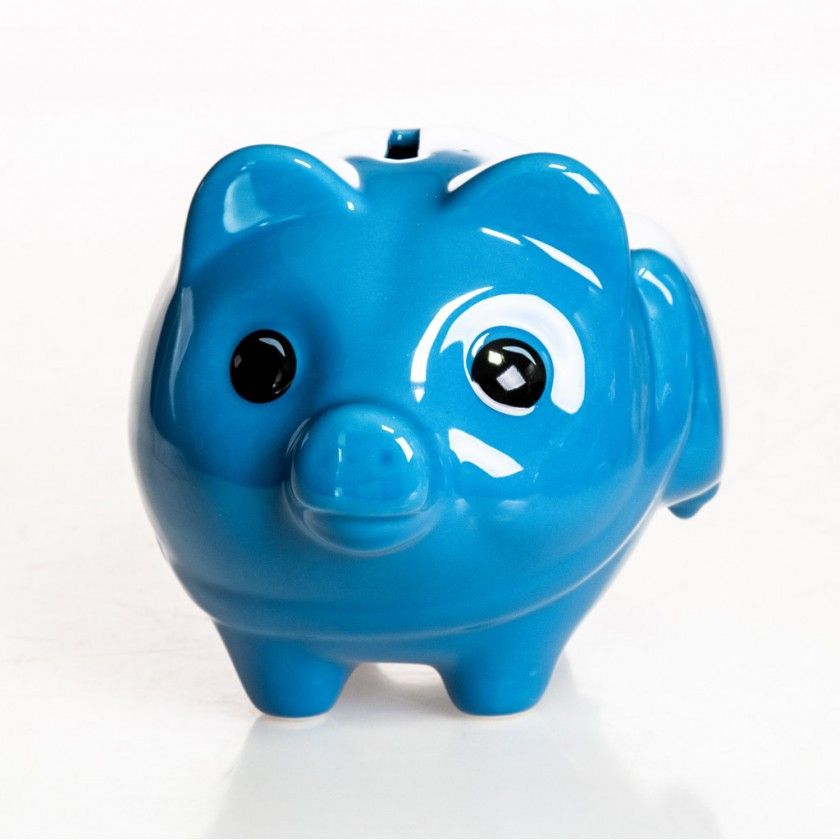 Porco Mealheiro Vidrado 13X10cm