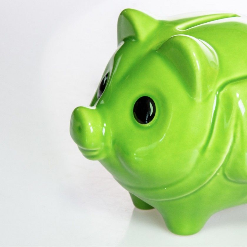 Porco Mealheiro Vidrado 13X10cm