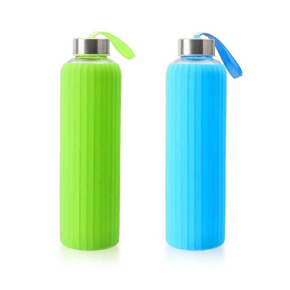 Garrafa �gua Vidro / Silicone