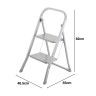 Escadote Dobrvel 2 Degraus 46.5X55X82cm