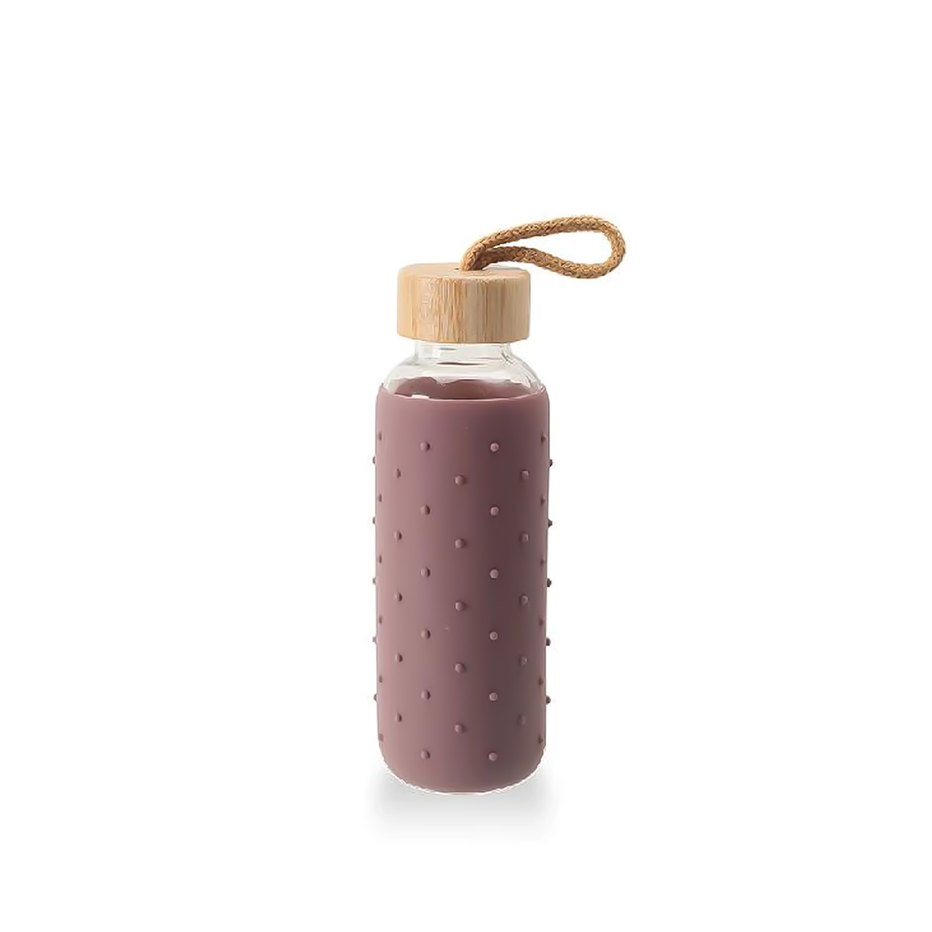 Garrafa Água Vidro / Silicone 400ml 6X20cm