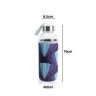 Garrafa �gua Vidro com Capa 400ml 6.5X19cm