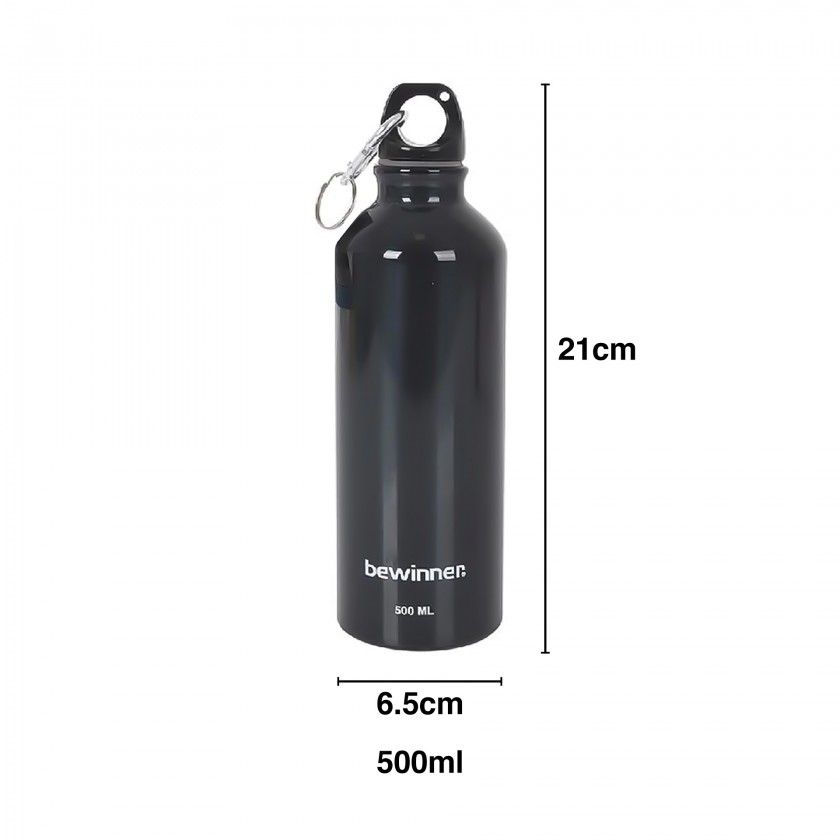 Garrafa Água Alumínio Bewinner Redondo 500ml 6.5X21cm Garrafa Água Alumínio Bewinner Redondo 500ml 6.5X21cm