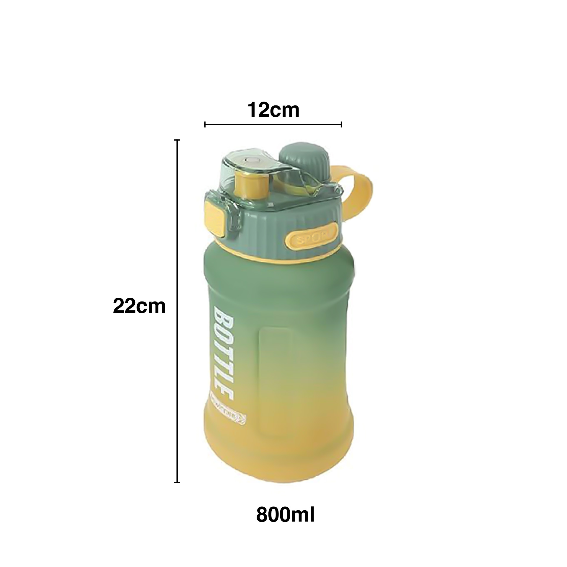 Garrafa Água Bewinner Multicolor Sport 800ml 12X22cm