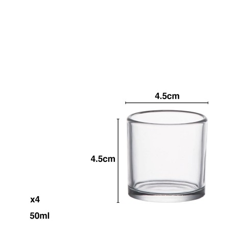 Copo Shot Micy 50ml 4.5X4.5cm Pack 4 - Image product