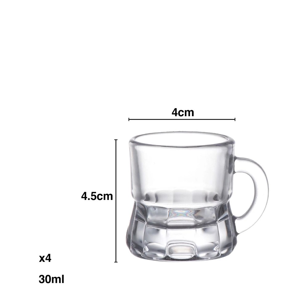 Copo Shot com Asa Dubai 30ml 4X4.5cm Pack 4