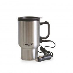 Caneca Viagem Inox com Carregador Carro 400ml 17cm