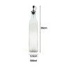 Galheteiro Vidro Tampa Inox Anna Liso 500ml 5.5X5.5X30cm
