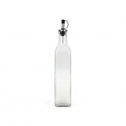 Galheteiro Vidro Tampa Inox Anna Liso 500ml 5.5X5.5X30cm