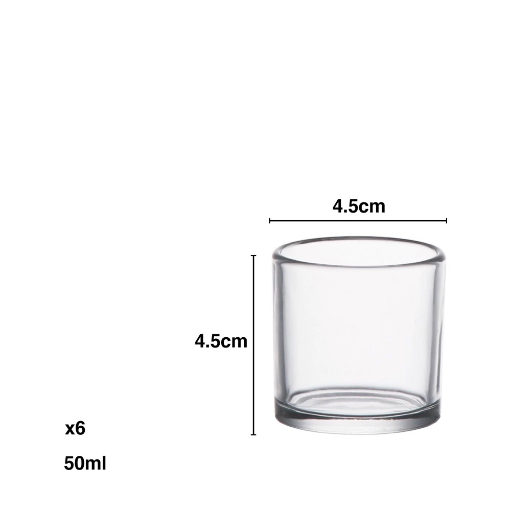 Copo Shot Micy 50ml 4.5X4.5cm Pack 6