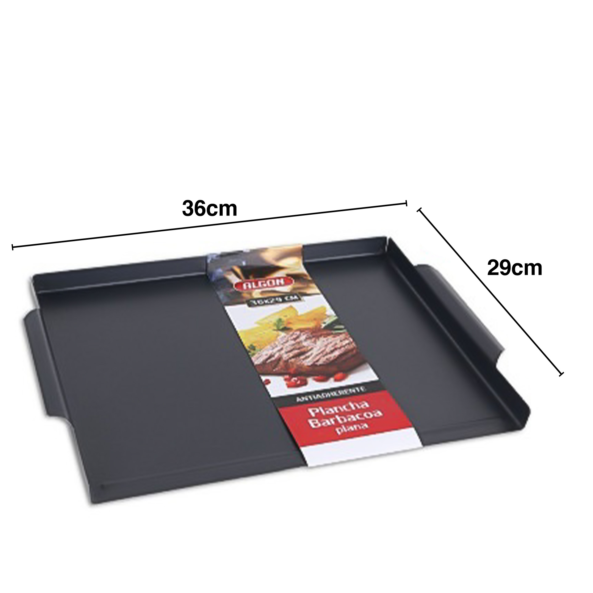 Tabuleiro Churrasco Ferro Plano 36X29cm