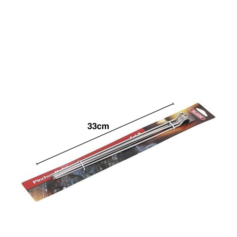 Espeto Churrasco Metal 33cmx4mm Pack 6 - Image product