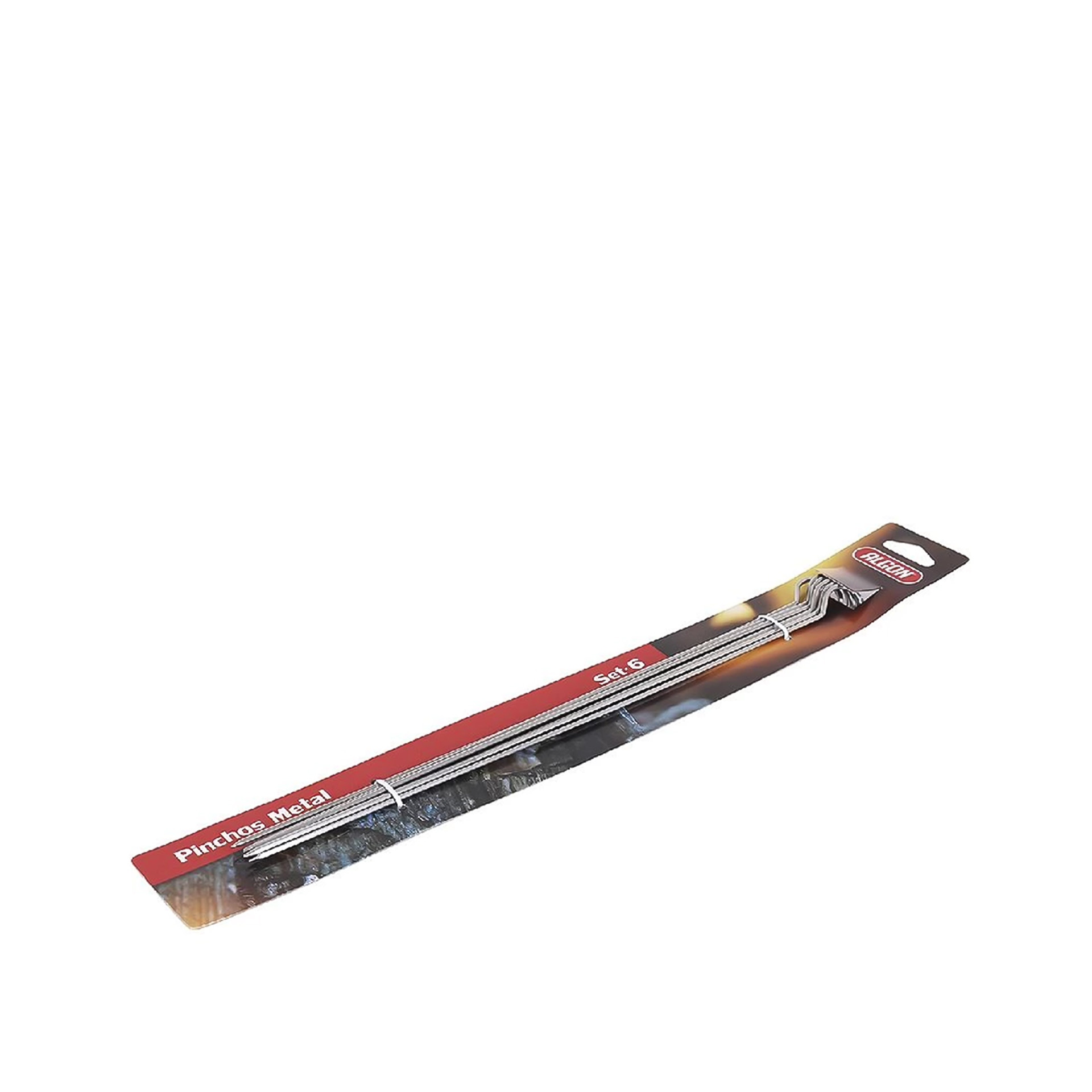 Espeto Churrasco Metal 35cmx2.5mm Pack 6