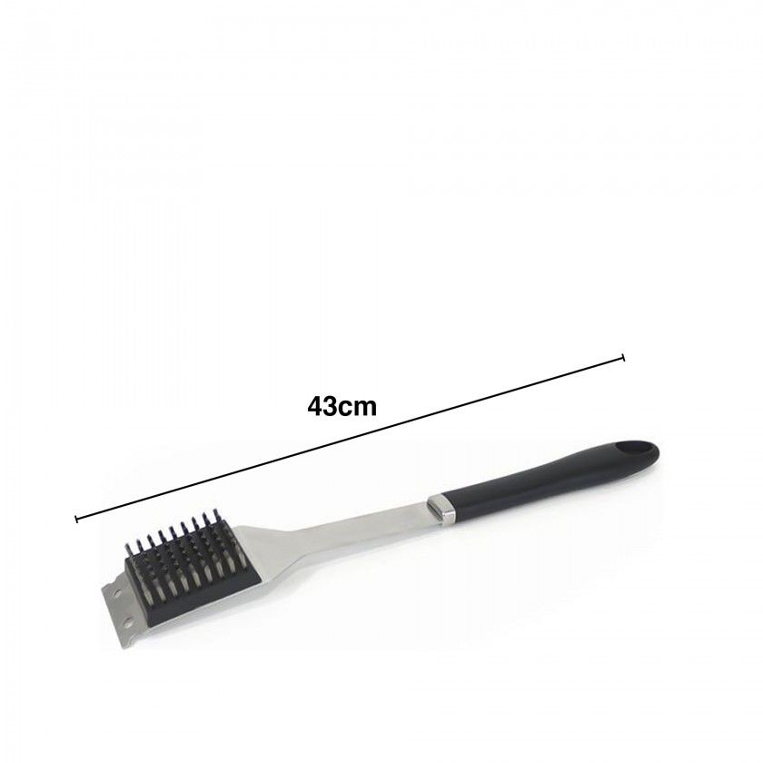 Escova Limpa Churrasqueira Inox 43cm