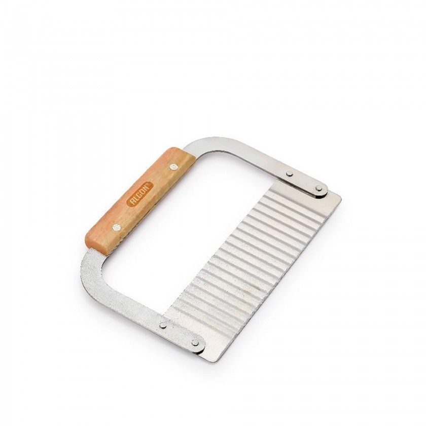 Cortador Batatas Madeira / Inox Ondulado 18.5cm Cortador Batatas Madeira / Inox Ondulado 18.5cm