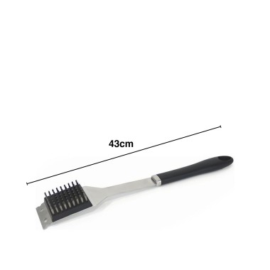 Escova Limpa Churrasqueira Inox 43cm