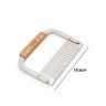 Cortador Batatas Madeira / Inox Ondulado 18.5cm Cortador Batatas Madeira / Inox Ondulado 18.5cm