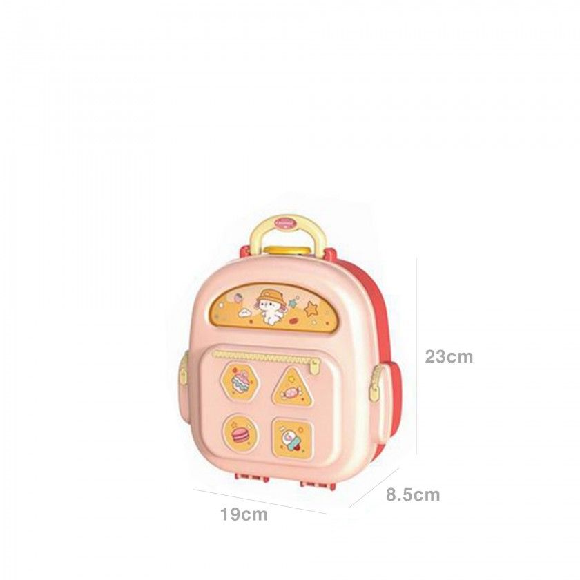 Mochila com Rodas Plasticina 19X8.5X23cm