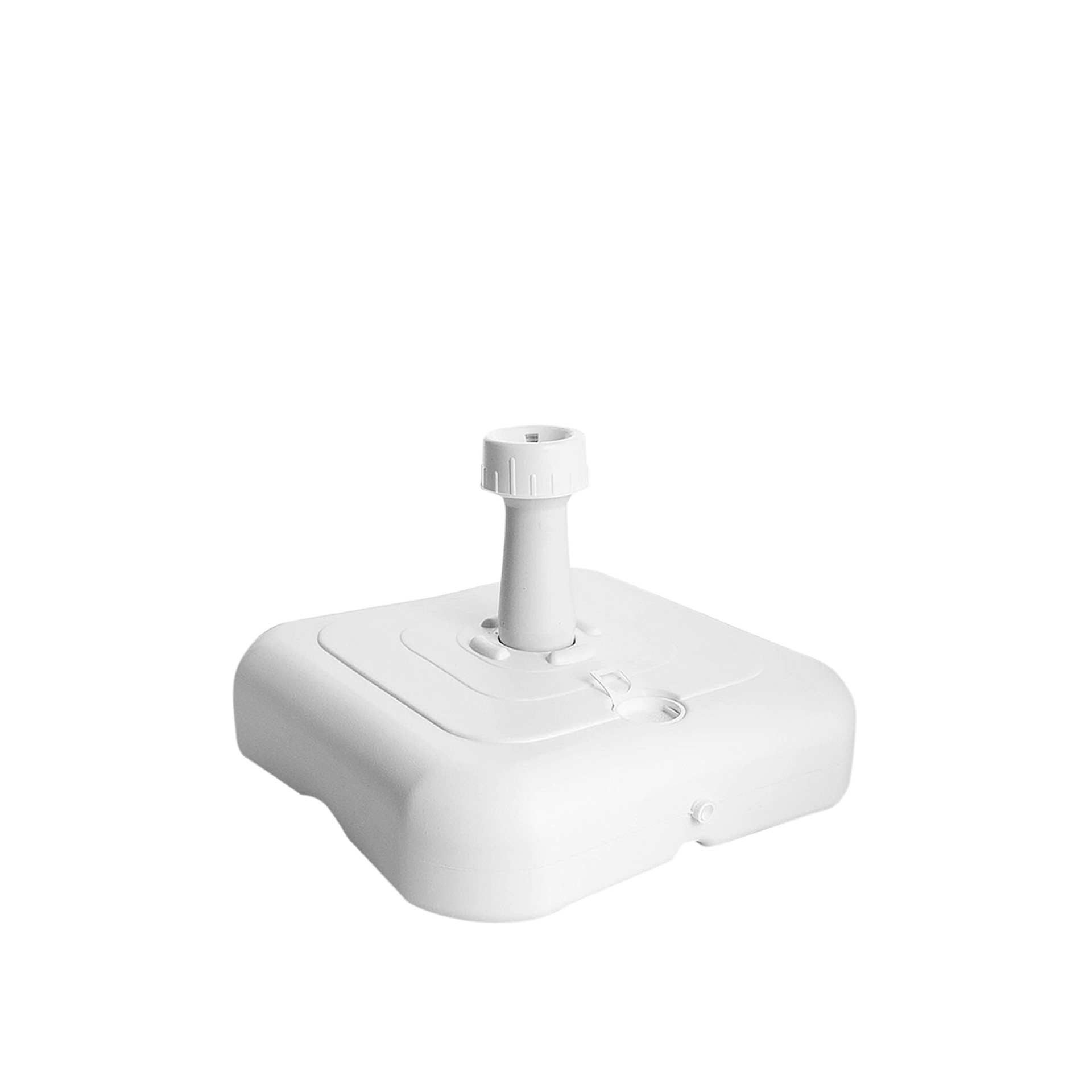 Base Guarda Sol Plástico Branco 38X38X11cm