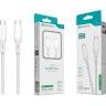 Cabo Dados Pd Type-C para Type-C Branco 1M 100W Fast Charge Cabo Dados Pd Type-C para Type-C Branco 1M 100W Fast Charge