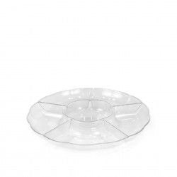 Bandeja Plstico Reutilizvel 6 Divises Redondo 30.5cm