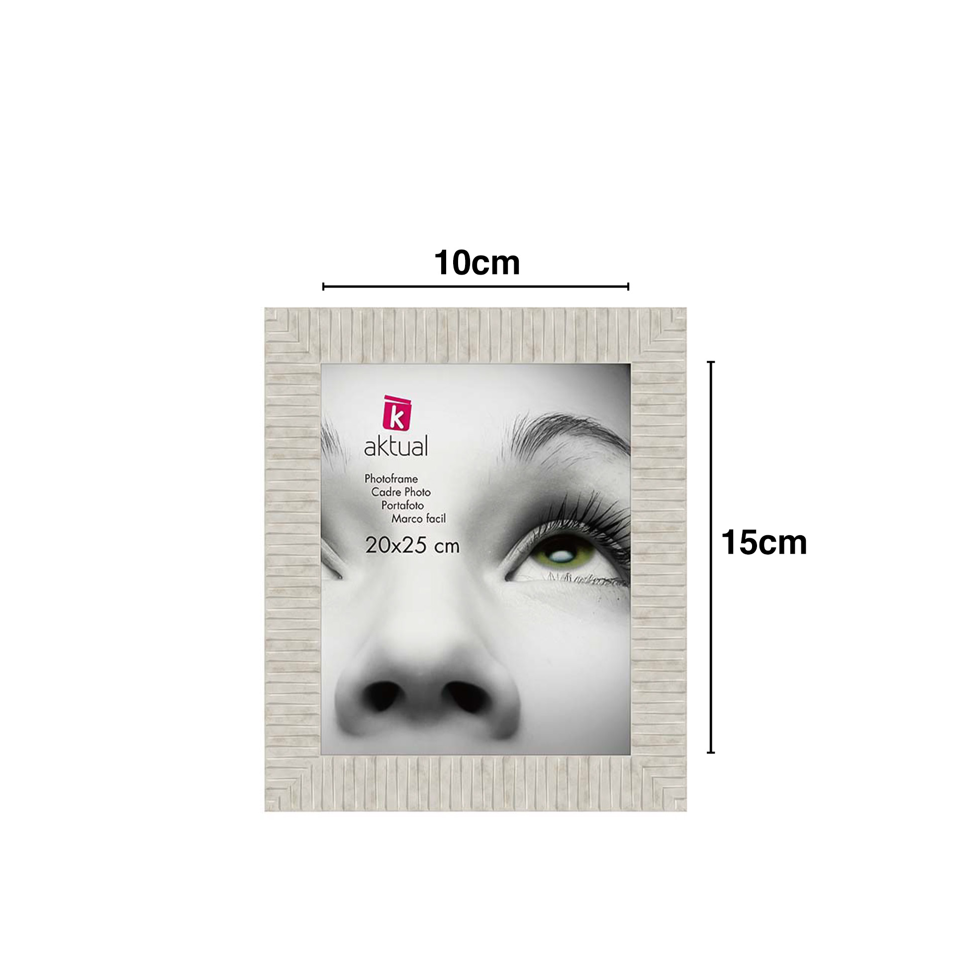 Porta Foto Crema Retangular