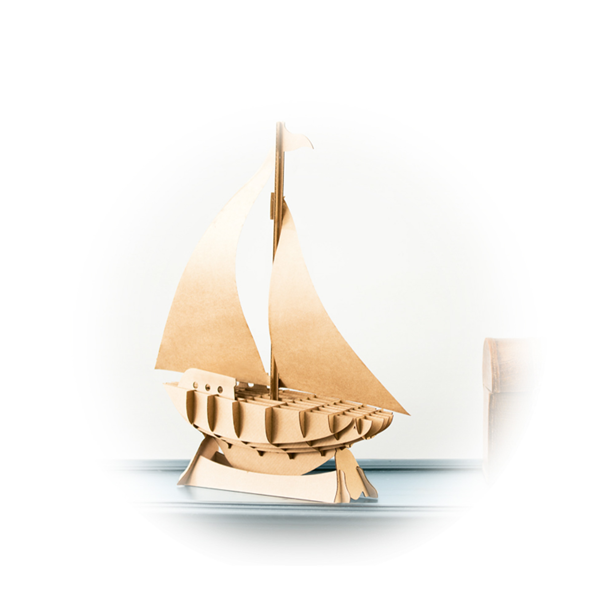 Puzzle 3D Cartão Barco