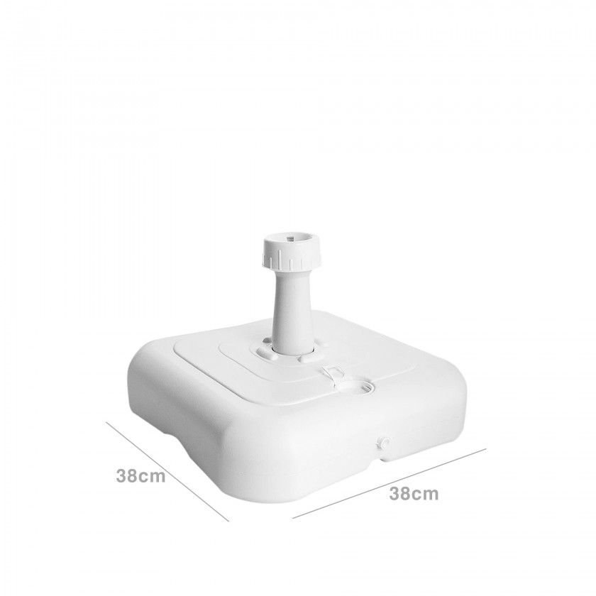 Base Guarda Sol Plstico Branco 38X38X11cm