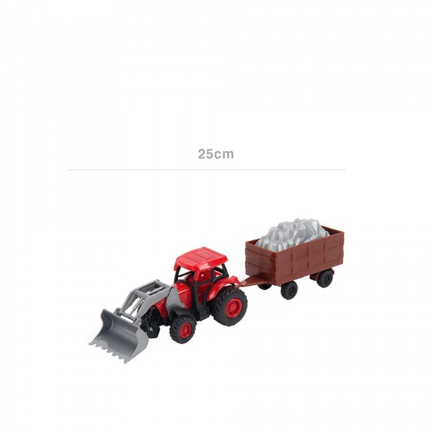 Trator com Reboque 25cm
