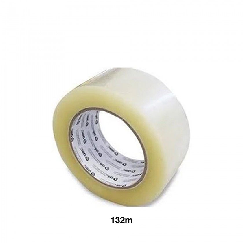 Fita Cola Profissional Transparente 132m
