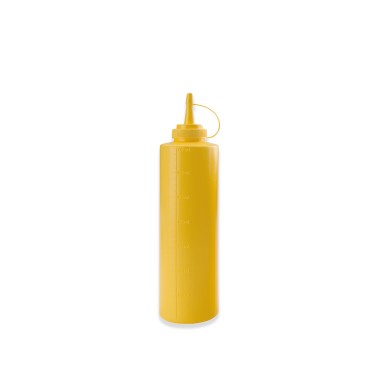 Frasco Molho Plástico com Tampa Amarelo