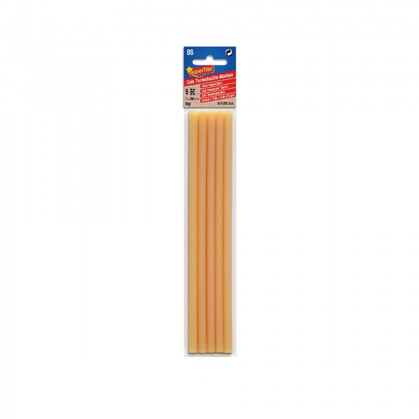 Cola Quente Supertite para Pistola Madeira 38gr 7mmx20cm Pack 5