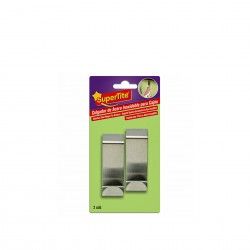 Cabide Adesivo Inox para Gaveta Pack 2