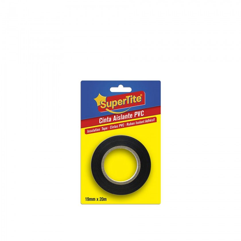 Fita Isoladora Pvc Supertite Preta 19mmx20m